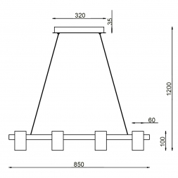 Подвесной светильник Vele Luce Zoom VL10113P08