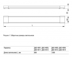 Настенно-потолочный светодиодный светильник IEK ДБО LDBO0-4002-36-4000-K01