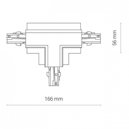 Коннектор T-образный правый 2 Nowodvorski Ctls Power 8681