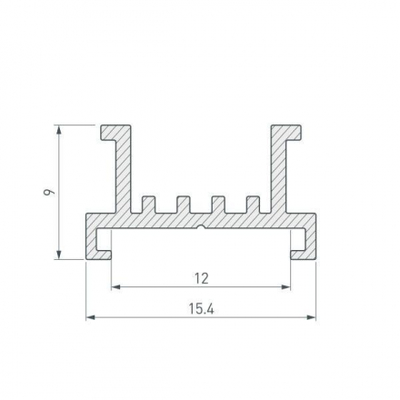 Основание для ленты Arlight SL-Line-2522-2500 033415