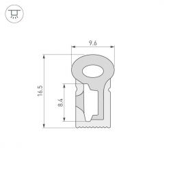 Профиль Arlight WPH-Flex-0817-Side-S8-5m White 040268