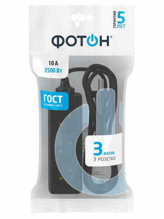 Удлинитель Фотон 3гн х 3м б/з 10-33 22719