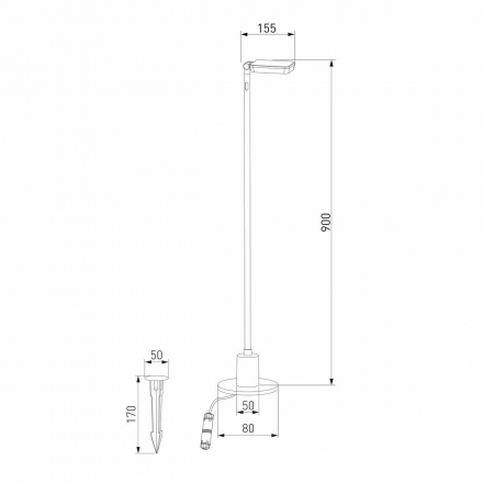 Уличный светодиодный светильник Elektrostandard Joli 35182/F a068102