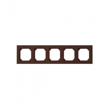 Рамка 5-постовая Liregus Epsilon коричневый 28-150