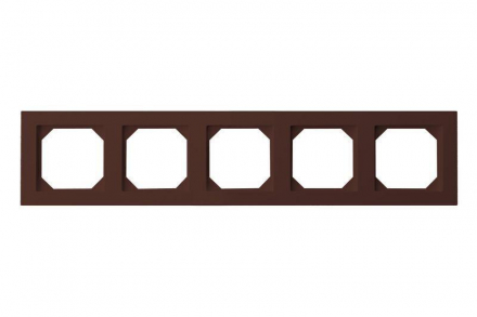 Рамка 5-постовая Liregus Epsilon коричневый 28-150