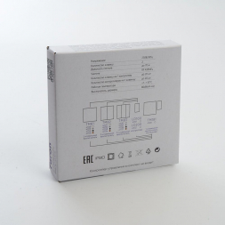 Выключатель двухклавишный беспроводной Feron Smart серебро TM82 41720