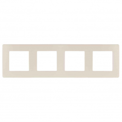 Рамка 4-постовая ЭРА 12 сатин слоновая кость 12-5104-02 Б0052530