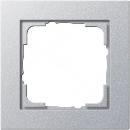Рамка 1-постовая Gira E2 алюминий 021125