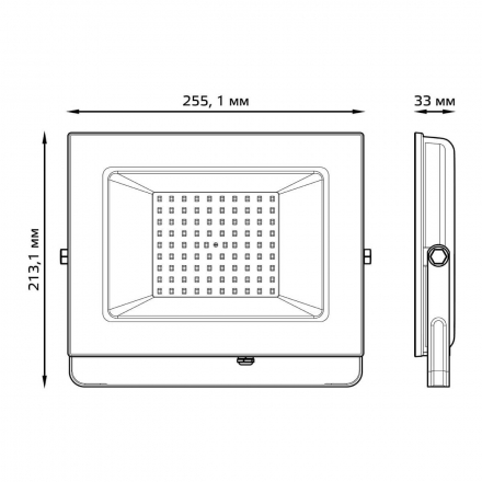 Прожектор светодиодный Gauss Elementary 100W 3000К 613527100