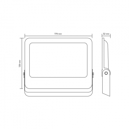 Прожектор светодиодный Apeyron 50W 6500K 05-47