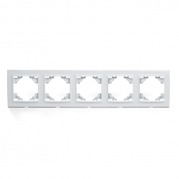 Рамка 5-постовая Stekker Эрна белый PFR00-9005-01 39620