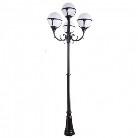 Садово-парковый светильник Arte Lamp Monaco A1497PA-4BK