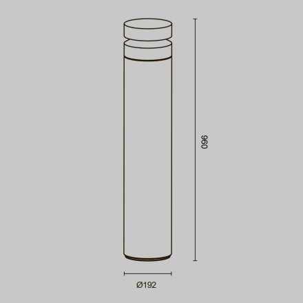 Уличный светодиодный светильник Maytoni Betone O469FL-L20CM3K1