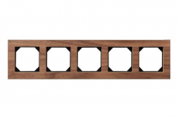Рамка 5-постовая Liregus Epsilon орех 28-2255