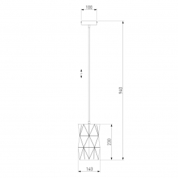 Подвесной светильник Eurosvet 50145/1 черный