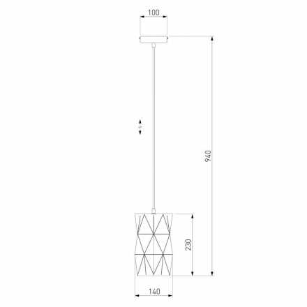 Подвесной светильник Eurosvet 50145/1 черный