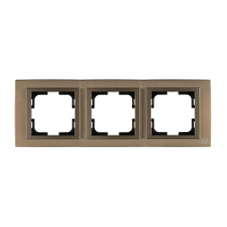 Рамка 3-постовая Mono Electric Style Aluminium бронза 107-810000-162