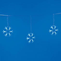 Светодиодная гирлянда Uniel занавес Снежинки-1 220V синий ULD-E1503-036/DTA Blue IP20 Snowflakes-1 UL-00001406