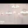 Подвесная люстра Crystal Lux Nicolas SP-PL8 Gold/White