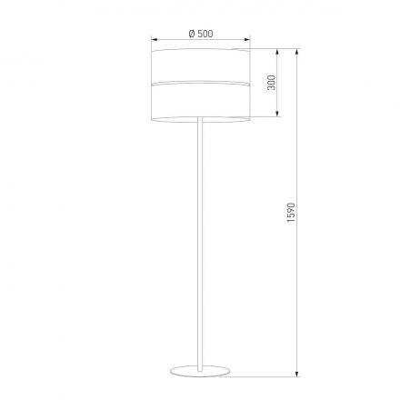Торшер TK Lighting 5241 Linobianco