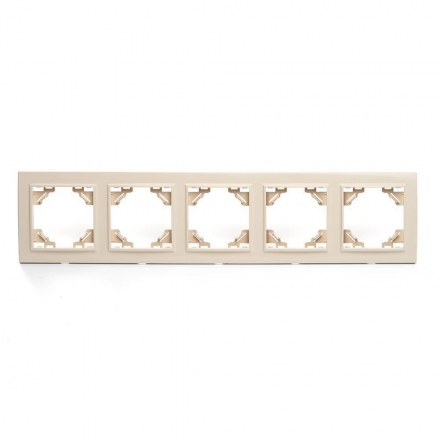 Рамка 5-постовая Stekker Эрна слоновая кость PFR00-9005-02 39621