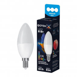 Лампа светодиодная Фотон E14 8W 4000K матовая 23967