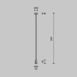 Крепление потолочное Maytoni Technical Accessories for tracks Flarity TRA159C-SL1-BS
