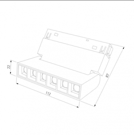 Трековый светодиодный светильник Elektrostandard Slim Magnetic 85009/01 a057197