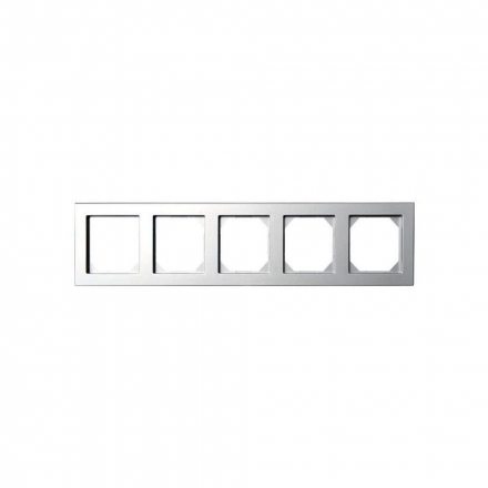 Рамка 5-постовая Liregus Epsilon серебро 28-190