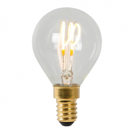 Лампа светодиодная диммируемая Lucide E14 3W 2700K прозрачная 49046/03/60