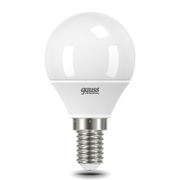 Лампа светодиодная Gauss E14 10W 6500K матовая 53130