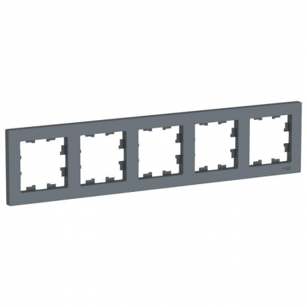 Рамка 5-постовая Schneider Electric AtlasDesign грифель ATN000705