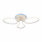 Потолочная светодиодная люстра Profit Light 6049/2+2A WHT