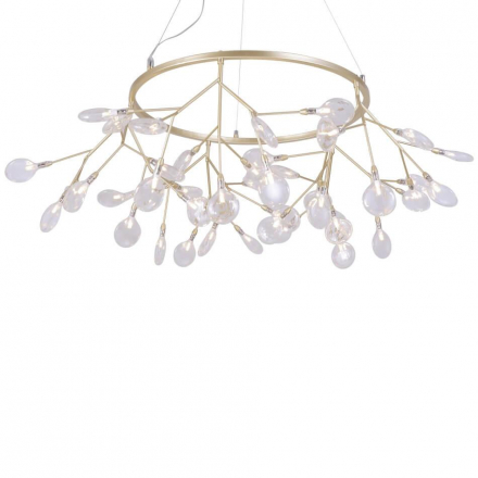 Подвесная люстра Crystal Lux Evita SP45 D Gold/Transparent