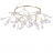 Подвесная люстра Crystal Lux Evita SP45 D Gold/Transparent