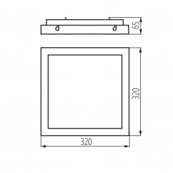 Потолочный светодиодный светильник Kanlux TYBIA M 25W-NW-SE B 24647