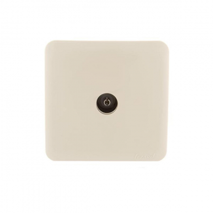 Розетка ТВ проходная Lezard Viola кремовая 751-0300-129