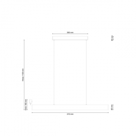 Подвесной светодиодный светильник Lucia Tucci Aero 206.30 Bianco Led