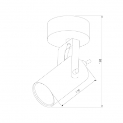 Спот TK Lighting 6500 Redo Black