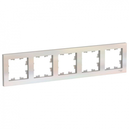 Рамка 5-постовая Schneider Electric AtlasDesign жемчужная ATN000405