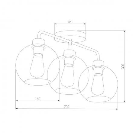 Потолочная люстра TK Lighting 4020 Bari