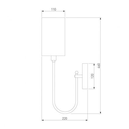 Бра Eurosvet Abbey 60164/1 черный