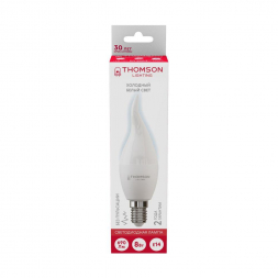 Лампа светодиодная Thomson E14 8W 6500K свеча на ветру матовая TH-B2312