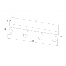 Спот TK Lighting 1009 Top Black