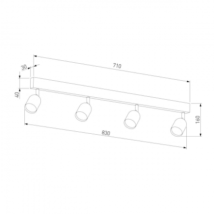 Спот TK Lighting 1009 Top Black