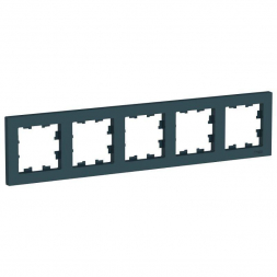 Рамка 5-постовая Schneider Electric AtlasDesign изумруд ATN000805