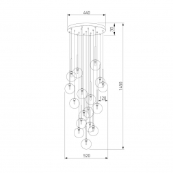 Подвесная люстра TK Lighting 5945 Nilos