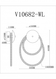 Бра Moderli True V10682-WL