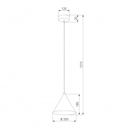 Уличный подвесной светодиодный светильник Elektrostandard Bevel 35184/H a068472