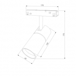 Трековый светодиодный светильник Elektrostandard Slim Magnetic 85012/01 a057200